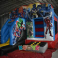 Super Hero Bouncy Castle Slide Combo