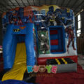 Super Hero Bouncy Castle Slide Combo