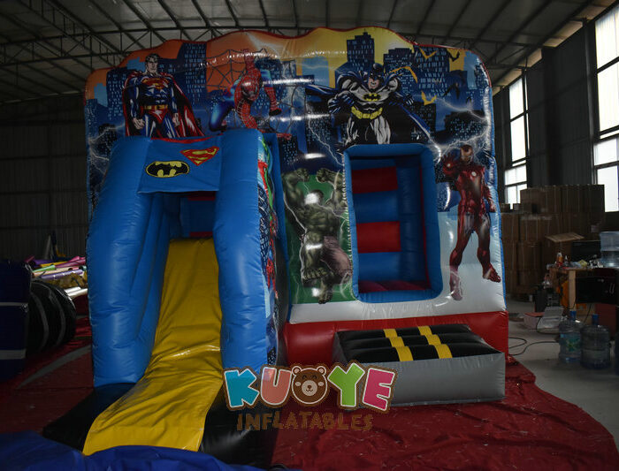 CB557 Super Hero Bouncy Castle Slide Combo Combo Units for sale 2