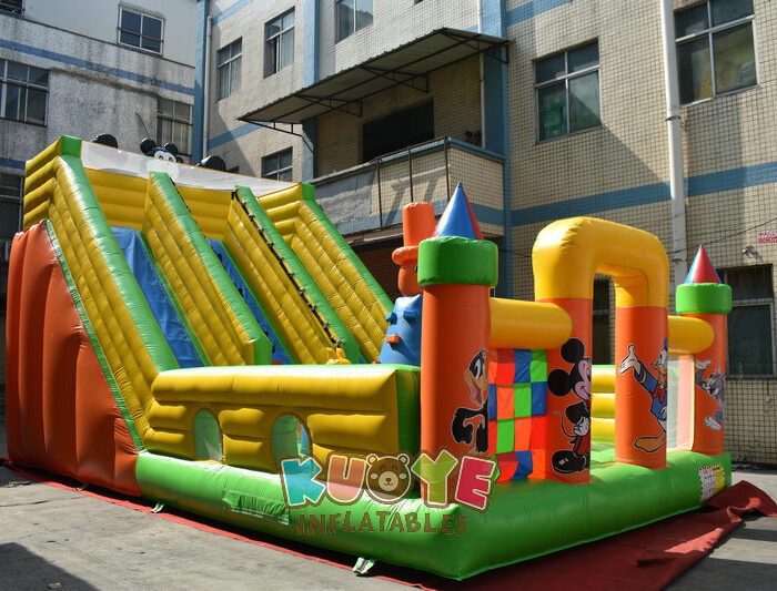 SL208 Mickey House Inflatable Slide Inflatable Slides for sale 2