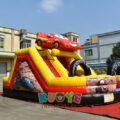 SL207 Cars Inflatable Slide Bounce