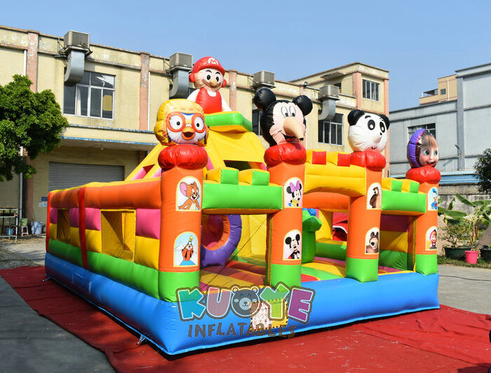 CB590 Cartoon Inflatable Playground Combo Units for sale 2