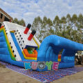 SL203 Inflatable Titanic Adventure Dual Lane Dry High Slide