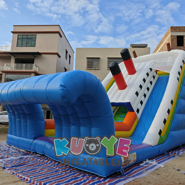 SL203 Inflatable Titanic Adventure Dual Lane Dry High Slide SL203 Inflatable Titanic Adventure Dual Lane Dry High Slide