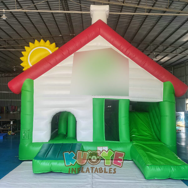 Farm House Bouncy Castle Slide Combo Farm House Bouncy Castle Slide Combo