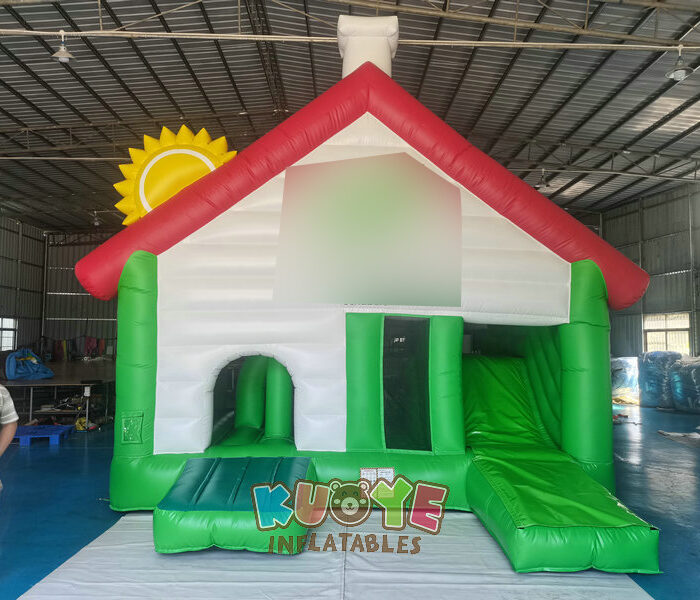 CB577 Farm House Bouncy Castle Slide Combo Combo Units for sale 6