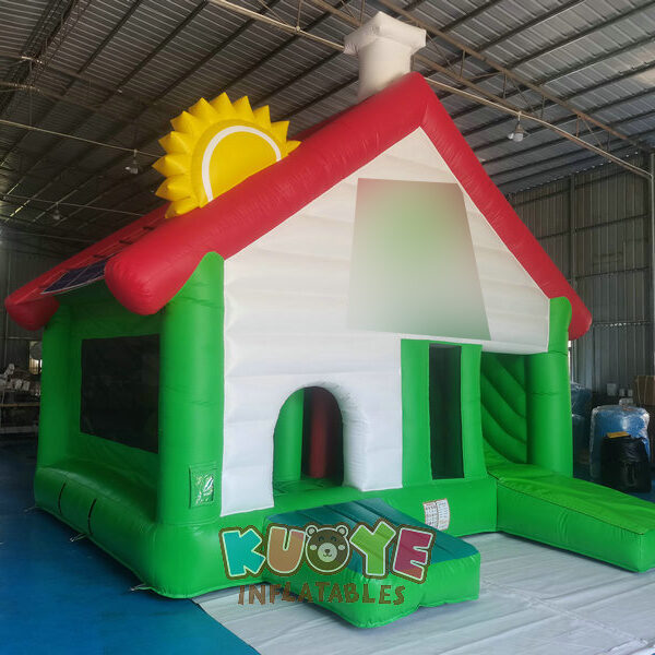Farm House Bouncy Castle Slide Combo Farm House Bouncy Castle Slide Combo