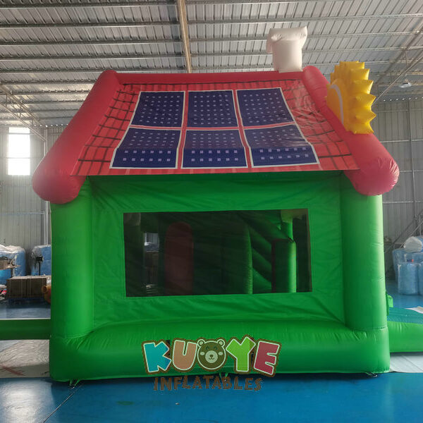 Farm House Bouncy Castle Slide Combo Farm House Bouncy Castle Slide Combo