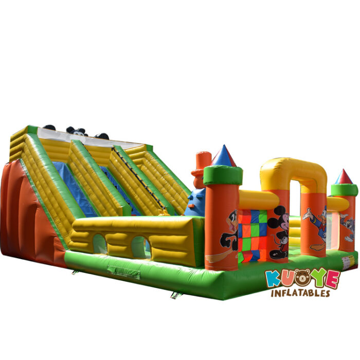 SL208 Mickey House Inflatable Slide Inflatable Slides for sale