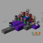 SP277 Inflatable Monster Ring Toss Game for Halloween Party