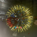 WB019 Inflatable Giant Glowing Zorb Ball with One Entrance (1)