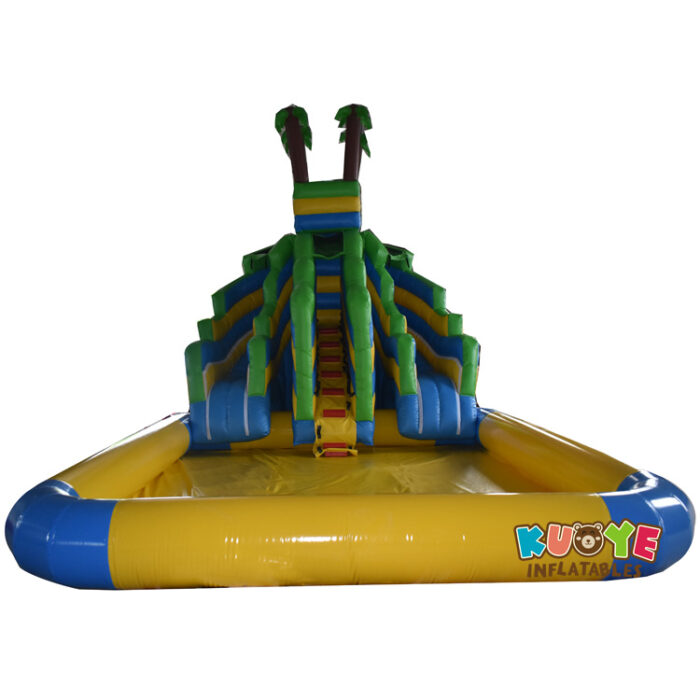 WS392 Inflatable Slide with Large Pool Water Slides for sale