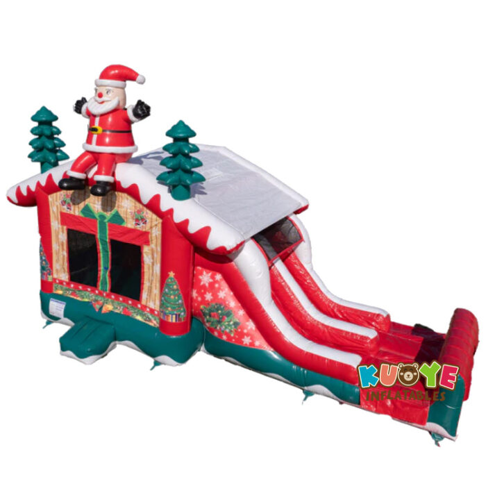 CB601 Double Lane Christmas Santa Claus Bounce House Combo Combo Units for sale