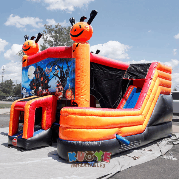 Halloween Bounce House Slide Combo Halloween Bounce House Slide Combo