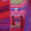 Double lane Pink Jumping Castle With Slide and Pool