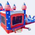 Double Lane USA Bounce House Combo