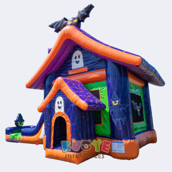 Duoble Lane Halloween Haunted House Bounce House Combo Duoble Lane Halloween Haunted House Bounce House Combo