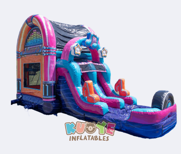 CB607 Wet/dry Double Lane Jukebox Bounce House Combo Combo Units for sale 2