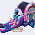 Wet/Dry Double Lane Jukebox Bounce House Combo
