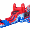 Wet/Dry Double Lane Popsicles Hounce House Combo