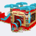 Double Lane Surf Bounce House Combo
