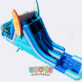 Double Lane Surfboard Inflatable Water Slide