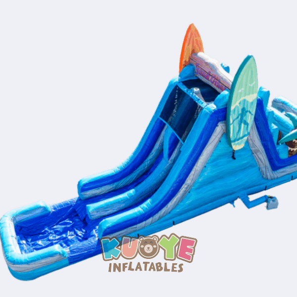 Double Lane Surfboard Inflatable Water Slide Double Lane Surfboard Inflatable Water Slide