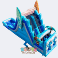 Double Lane Surfboard Inflatable Water Slide