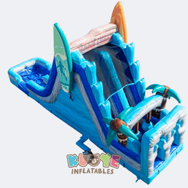 Double Lane Surfboard Inflatable Water Slide Double Lane Surfboard Inflatable Water Slide
