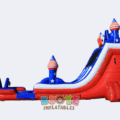 Double Lane USA Inflatable Water Slide