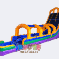 27FT Big Dual Lane Lava Inflatable Water Slip N Slide