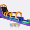 27FT Big Dual Lane Lava Inflatable Water Slip N Slide