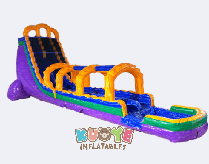 WS414 27ft Big Dual Lane Lava Inflatable Water Slip N Slide Water Slides for sale 2