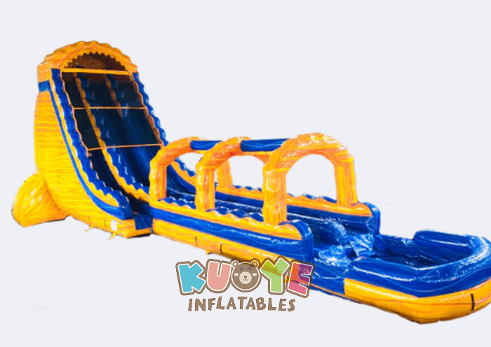 WS415 27ft Large Dual Lane Lave Arch Inflatable Water Slip N Slide Water Slides for sale 2