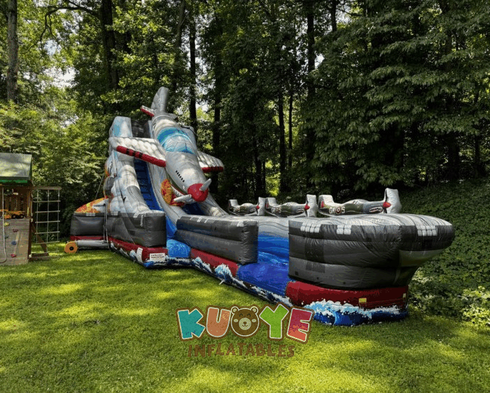 WS417 20ft Fighter Jet Slide Water Slides for sale 2