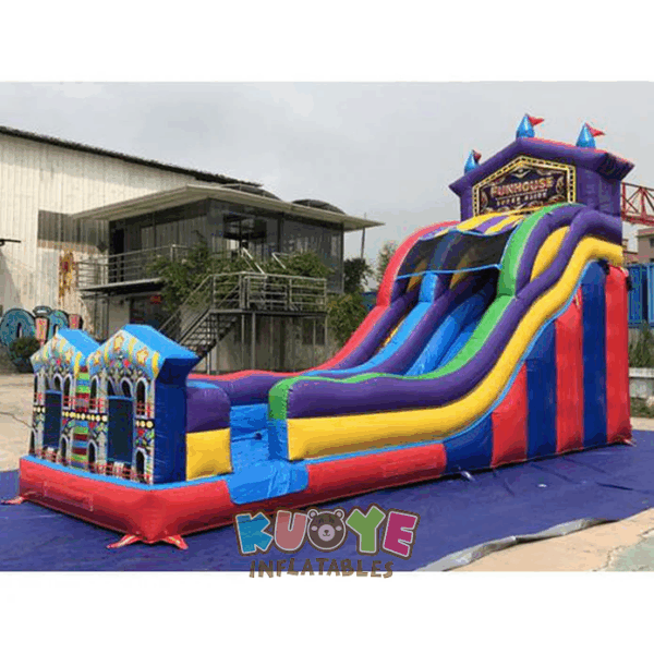 _17562772408794 WS425 21' Carnival Themed Inflatable Fun Water Slide