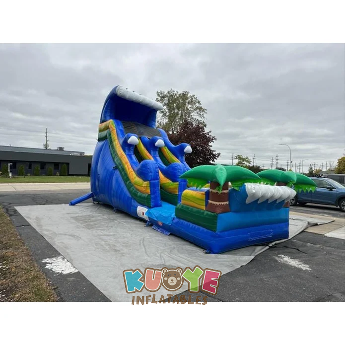 WS427 18ft Blue Water Slide Water Slides for sale 2