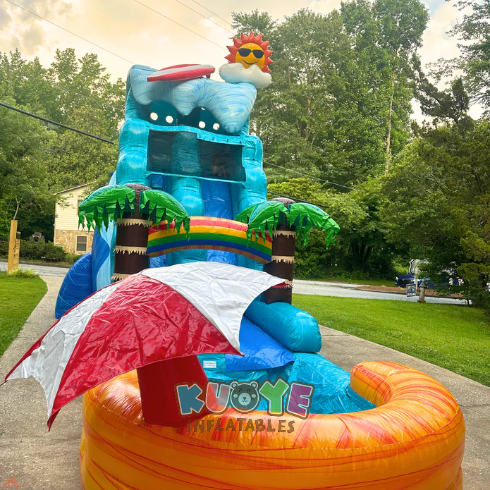 WS429 18ft Wave Water Slide Water Slides for sale 2