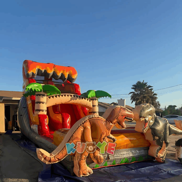 _17564560411889 WS431 16ft Jurassic Water Slide