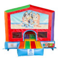 Mini Jumping Castle with Detachable Cartoon Banner