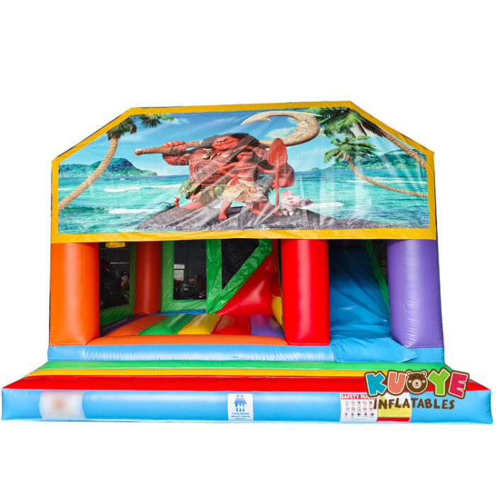 CB611 Commercial Jumping Castle Slide Combo with Detachable Cartoon Banner Combo Units for sale