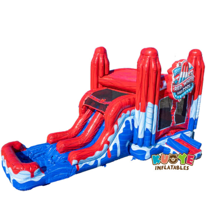 CB608 Wet/dry Double Lane Popsicles Hounce House Combo Combo Units for sale