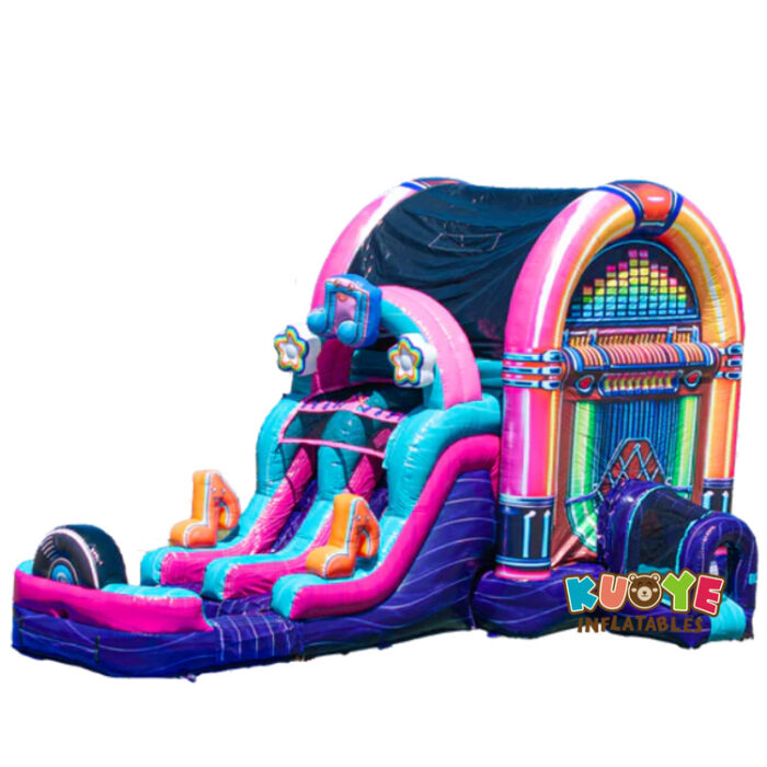 CB607 Wet/dry Double Lane Jukebox Bounce House Combo Combo Units for sale