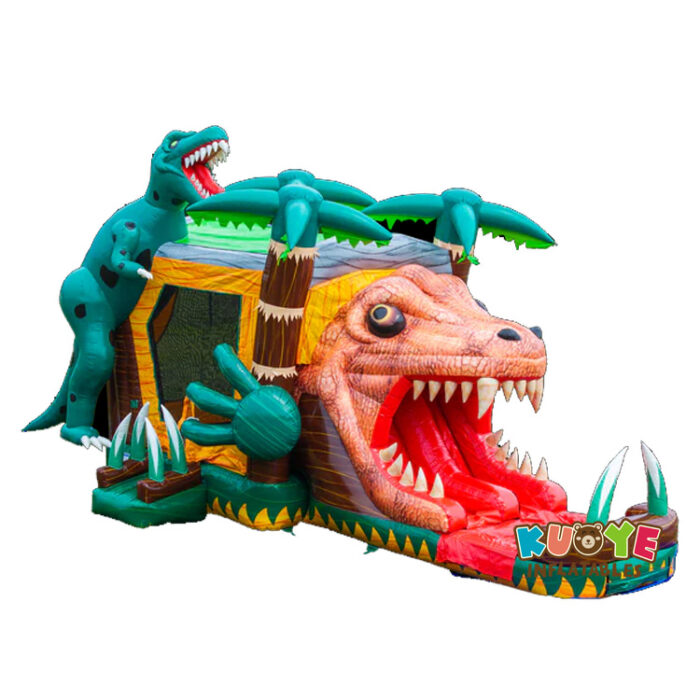 CB597 3d Dinosaur Bounce House Slide Combo Combo Units for sale
