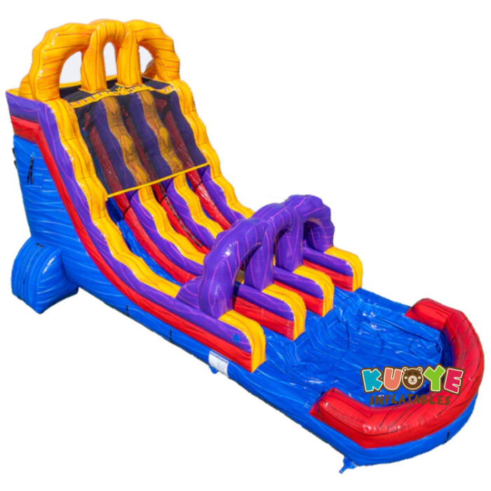 WS411 18ft Dual Lane Lava Inflatable Water Slide Water Slides for sale