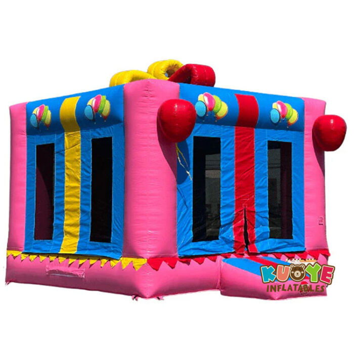 BH290 Pink Gift Box Bouncer Bounce Houses for sale