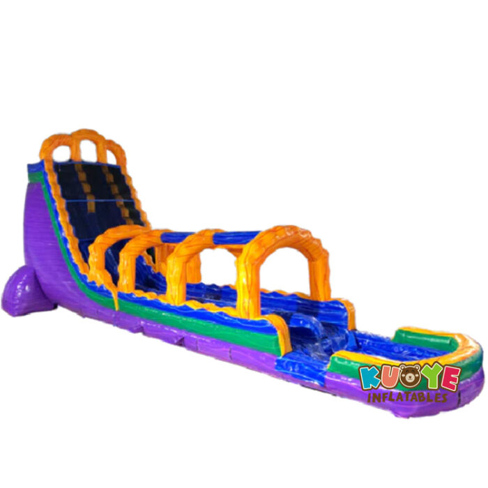 WS414 27ft Big Dual Lane Lava Inflatable Water Slip N Slide Water Slides for sale