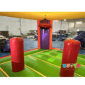 Wet/Dry Jumping Castle Slide Combo With Basketball Hoop and Pool