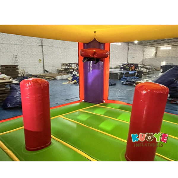 Wet/Dry Jumping Castle Slide Combo With Basketball Hoop and Pool Wet/Dry Jumping Castle Slide Combo With Basketball Hoop and Pool