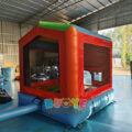 Mini Jumping Castle with Detachable Cartoon Banner